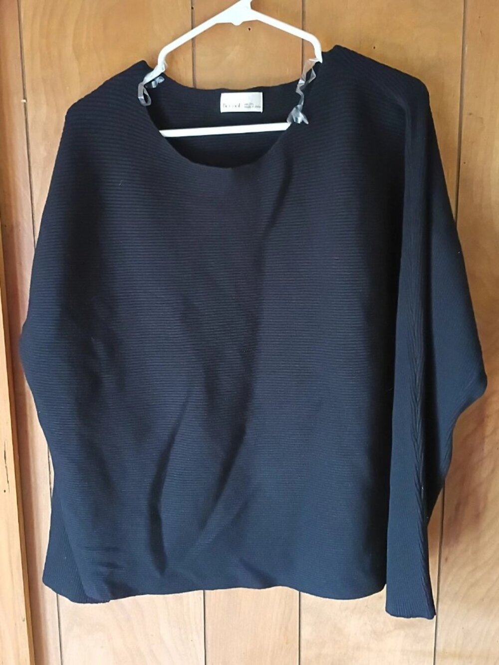 Becool Black Textured Top – Size 2X (Viscose/Nylon)